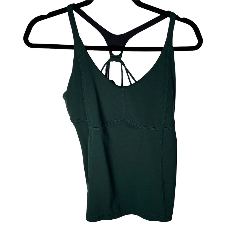 Prana Deep Green Strappy Tank Top